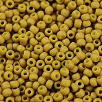 TOHO Round Beads, Japanese Seed Beads, (1623F) Gold Lined Mustard Luster Matte , 11/0, 2.2mm, Hole: 0.8mm, about 1103pcs/10g(X-SEED-TR11-1623F)