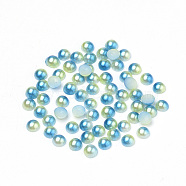 Imitation Pearl Acrylic Cabochons, Dome, Cornflower Blue, 8x4mm, about 2000pcs/bag(OACR-R063-8mm-15)