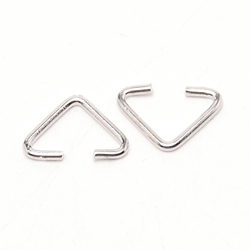 Iron Open Quick Link Connectors, Linking Rings, Platinum, 6.5x9.5x1mm, Inner Diameter: 8mm, 20pcs/bag