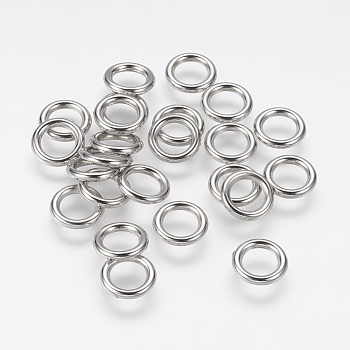 CCB Plastic Linking Rings, Ring, Platinum, 11x2mm, Hole: 7mm