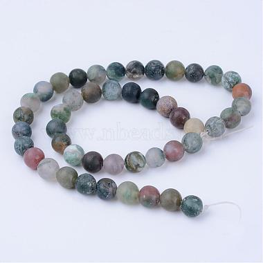 Natural Indian Agate Beads Strands(G-Q462-8mm-08)-2