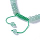 Adjustable Natural Green Aventurine Braided Bead Bracelets(BJEW-F369-A11)-3