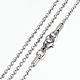 304 Stainless Steel Ball Chain Necklaces(STAS-G083-34P)-1
