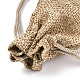 Polyester Imitation Burlap Packing Pouches Drawstring Bags(X-ABAG-R005-9x7-15)-3