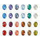 120Pcs 12 Colors Transparent Pointed Back Resin Rhinestone Cabochons(KY-CW0001-01)-3