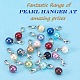 48Pcs 16 Colors Round Glass Pearl Pendant(DIY-PH0018-66)-4