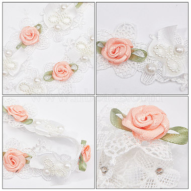 3 Yards Embroidery Flower Polyester Lace Trim(OCOR-GF0002-54)-6