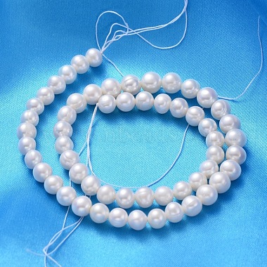 Natural Cultured Freshwater Pearl Beads Strands(PEAR-L001-F-07)-2