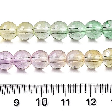 Baking Painted Transparent Glass Beads(X-DGLA-M001-8mm-02)-5