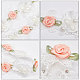 3 Yards Embroidery Flower Polyester Lace Trim(OCOR-GF0002-54)-6
