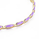 Brass Micro Pave Cubic Zirconia Link Tennis Necklaces for Women(NJEW-T013-01G-06)-3