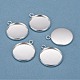 304 Stainless Steel Pendant Cabochon Settings(X-STAS-F191-14S-F)-1
