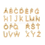 26Pcs 304 Stainless Steel Charms, Letter A~Z, Golden, 9~9.5x2~8.5x2mm, Hole: 1.2mm(STAS-D129-01G)