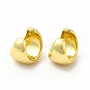 Rack Plating Brass Cuff Earrings for Women, Long-Lasting Plated, Lead Free & Cadmium Free, Real 18K Gold Plated, 12x14x10mm(EJEW-H091-17G)