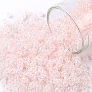 TOHO Round Seed Beads, Japanese Seed Beads, (145L) Ceylon Soft Pink, 8/0, 3mm, Hole: 1mm, about 222pcs/10g(X-SEED-TR08-0145L)