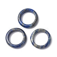 Natural Lapis Lazuli Plain Band Ring, Gemstone Jewelry for Women, US Size 6 1/2(16.9mm)(RJEW-P044-01A-01)