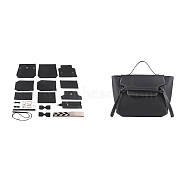DIY Imitation Leather Crossbody Lady Bag Making Kits, Handmade Shoulder Bags Sets for Beginners, Black, Finish Product: 21x30x13cm(PW-WG92550-05)