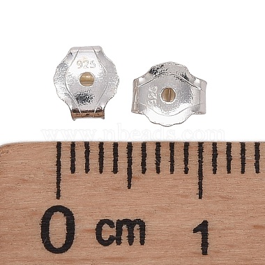 Earring Findings 925 Sterling Silver Ear Nuts(X-STER-F015-02)-3