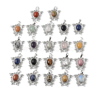 Platinum Mixed Stone Pendants