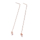 Brass Stud Earring Findings(KK-O130-02RG)-1