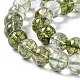 K9 Glass Imitation Green Lodolite Quartz/Garden Quartz Beads Strand(GLAA-G086-02A)-4