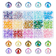 Elite 180Pcs 15 Colors Transparent Acrylic Beads(MACR-PH0001-58)-1