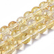 Chapelets de perles en verre peinte par pulvérisation transparent(X-GLAA-N035-03B-B08)-1