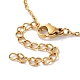 Ion Plating(IP) 304 Stainless Steel Cable Chain Bowknot Pendant Necklaces(NJEW-Z041-03G-04)-3