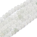 Natural Tianshan Cui Quartzite Beads Strands, Round, 6mm, Hole: 1mm, about 58pcs/strand, 14.96''(38cm)(X-G-B046-01E)