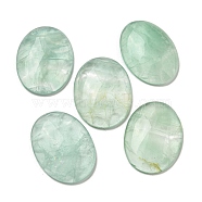 Natural Green Fluorite Cabochons, Oval, 30x21.5~22x5~8.5mm(G-C115-01B-09)