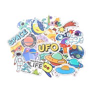 Colorful Cartoon Stickers, Vinyl Waterproof Decals, for Water Bottles Laptop Phone Skateboard Decoration, Space Theme Pattern, 4x3x0.02cm, 50pcs/bag(DIY-A025-03B)