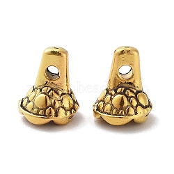 Tibetan Style Alloy Charms, Cadmium Free & Lead Free, Flower, Antique Golden, 8.5x6.5mm, Hole: 1.4mm, about 1667pcs/1000g(FIND-A035-13AG)