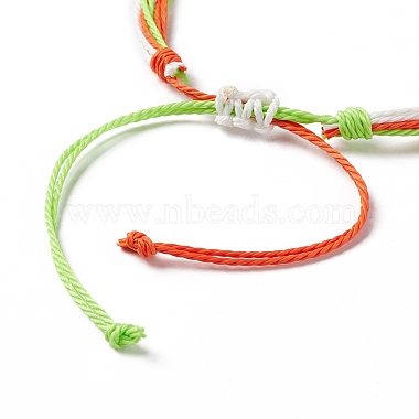 Waxed Polyester Multi-strand Bracelet(BJEW-B065-04)-4