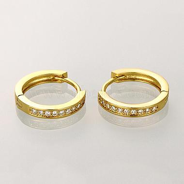 Fancy Style Ring Brass Cubic Zirconia Hoop Earrings(EJEW-BB06805-G)-4
