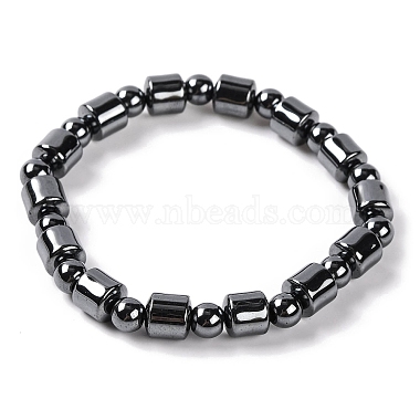 Column Non-magnetic Hematite Bracelets