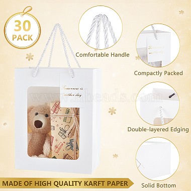 Rectangle Paper Gift Bags(ABAG-WH0044-50)-4