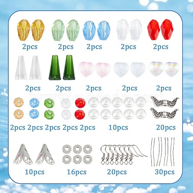 Kit de fabrication de boucles d'oreilles sur le thème des anges de Noël à faire soi-même Sunnyclue(DIY-SC0021-65)-2