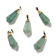 Aventurine verte naturelle a pendentifs(G-P474-02G-04)-1