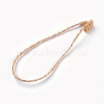Jute Twine, with Seal Tag, Plastic Hang Tag Fasteners, BurlyWood, 180x1mm(CDIS-WH0006-02)