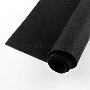 Non Woven Fabric Embroidery Needle Felt for DIY Crafts, Square, Black, 298~300x298~300x1mm, about 50pcs/bag(DIY-Q007-01)