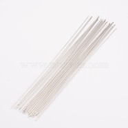 Tarnish Resistant Steel Beading Needles, Stainless Steel Color, 120x0.45mm, about 25~30pcs/bag(ES009Y)