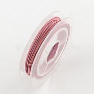Tiger Tail Wire, Nylon-coated Stainless Steel, Flamingo, 0.38mm, about 32.8 Feet(10m)/roll(X-TWIR-S001-0.38mm-04)