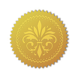 Self Adhesive Gold Foil Embossed Stickers, Medal Decoration Sticker, Others, 5x5cm(DIY-WH0211-366)