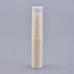 DIY Empty Lipstick Bottle, Lip Gloss Tube, Lip Balm Tube, with Cap, Beige, 8.3x1.5cm, Capacity: 4ml(0.13 fl. oz)(DIY-K029-06)