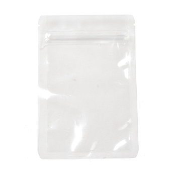 Food grade Transparent PET Plastic Zip Lock Bags, Resealable Bags, Rectangle, Clear, 15x10x0.016cm, Unilateral Thickness: 3.1 Mil(0.08mm)