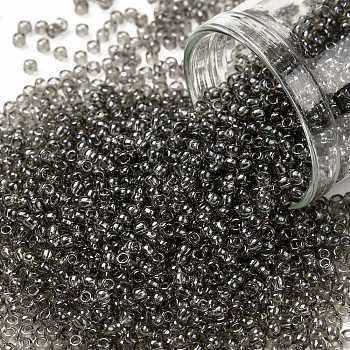 TOHO Round Seed Beads, Japanese Seed Beads, (120) Smoke Transparent Luster, 11/0, 2.2mm, Hole: 0.8mm, about 1110pcs/10g