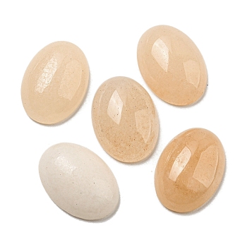 Natural Pink Aventurine Cabochons, Oval, 18x13x5~5.5mm