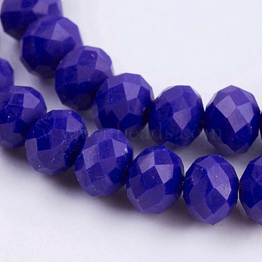 Opaque Glass Beads Strands(X-EGLA-F122-8x6mm-NC02)-3