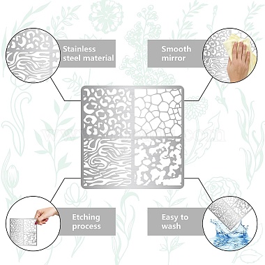 動物柄ステンレススチールカッティングダイスステンシル(DIY-WH0238-146)-5