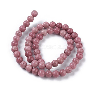Chapelets de perles en rhodonite naturelle(G-L417-08-6mm)-2